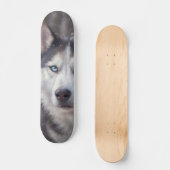 Siberian Husky Persoonlijk Skateboard (Voorkant)