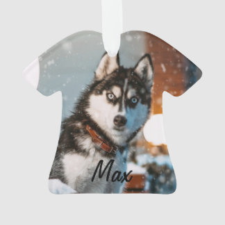 Siberian Husky Persoonlijke hond Kerstmis Ornament