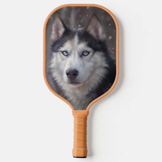 Siberian Husky Pickleball Paddle (Achterkant)