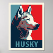 Siberian Husky Political Parody Poster (Voorkant)