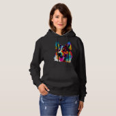 Siberian Husky Pop Cute Husky Hoodie (Voorkant volledig)