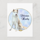 Siberian Husky Portrait Briefkaart (Voorkant)