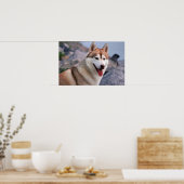 Siberian Husky Poster (Keuken)