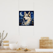 Siberian Husky Poster (Keuken)