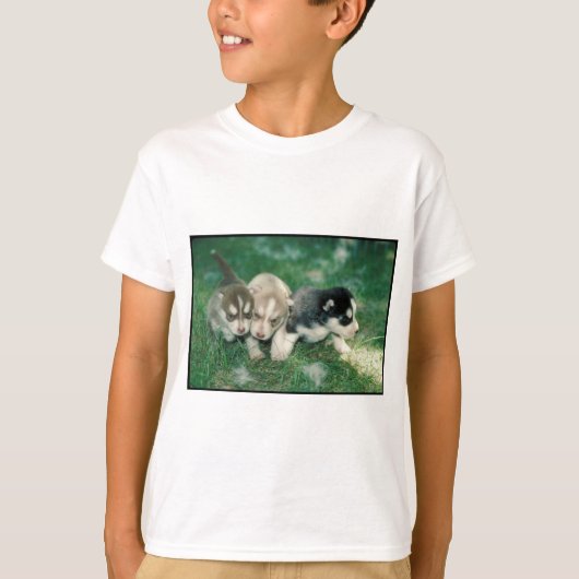 Siberian Husky Puppies T-shirt (Voorkant)