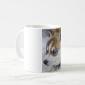 Siberian Husky Puppy 2 Koffiemok (Voorkant links)