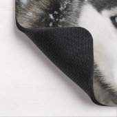 Siberian Husky Puppy Dog in Snow Mousepad Muismat (Hoek)