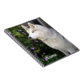 Siberian Husky Puppy Dog Notitieboek (Rechterzijde)