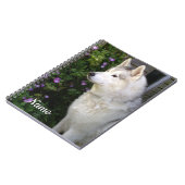 Siberian Husky Puppy Dog Notitieboek (Linkerzijde)