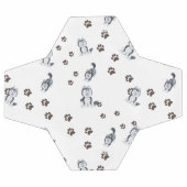 Siberian Husky Puppy Dog Pet Paw Prints Tracks Dog Voetbal (Enkel)