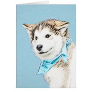 Siberian Husky Puppy Painting - Originele Dog Art