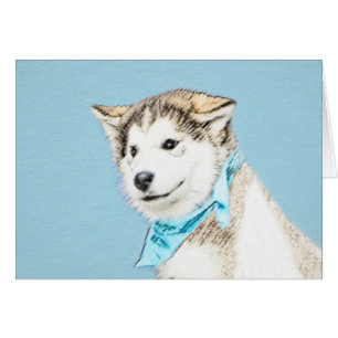 Siberian Husky Puppy Painting - Originele Dog Art