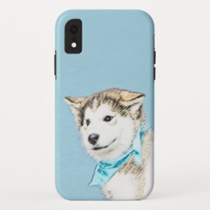 Siberian Husky Puppy Painting - Originele Dog Art Case-Mate iPhone Case