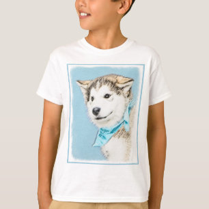 Siberian Husky Puppy Painting - Originele Dog Art T-shirt