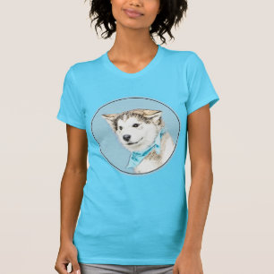 Siberian Husky Puppy Painting - Originele Dog Art T-shirt