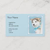 Siberian Husky Puppy Painting - Originele Dog Art Visitekaartje (Voorkant)