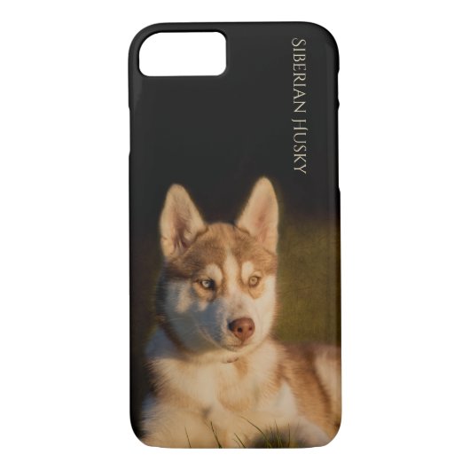 Siberian Husky Puppy Phone Case (Achterkant)