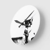 Siberian Husky Puppy Ronde Klok (Hoek)