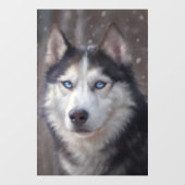 Siberian Husky Raamsticker (Vel)