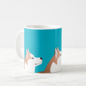 Siberian Husky - Red - Breed ontwerp voor Sjabloon Koffiemok (Voorkant links)