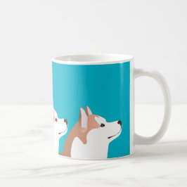 Siberian Husky - Red - Breed ontwerp voor Sjabloon Koffiemok