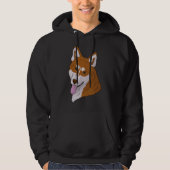 Siberian Husky Red Hoodie (Voorkant)