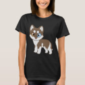 Siberian Husky Red T-shirt (Voorkant)