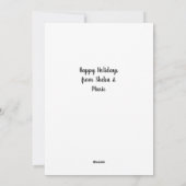 Siberian Husky Retro Aqua kerstKaart (Achterkant)