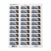 Siberian Husky Return Address Label (Full Sheet)
