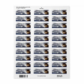 Siberian Husky Return Address Label (Full Sheet)