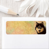 Siberian Husky Return Address Label (Insitu)
