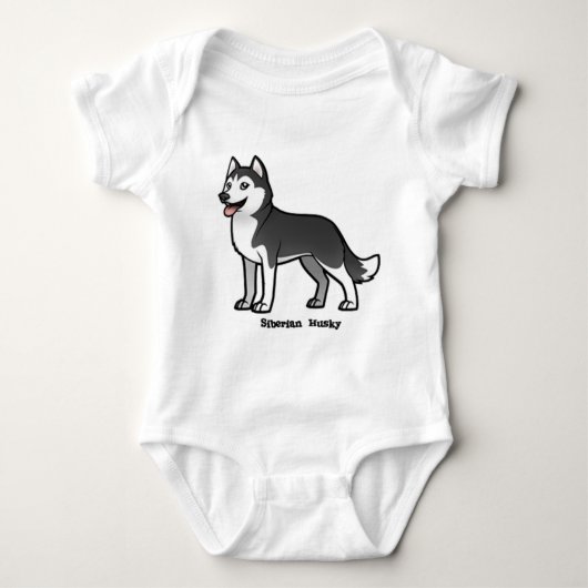 Siberian Husky Romper (Voorkant)