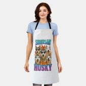 Siberian Husky Schort (Gedragen)