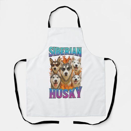 Siberian Husky Schort (Voorkant)