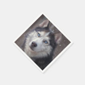 Siberian Husky Servet (Hoek)