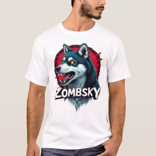 Siberian Husky Sibe Zombie Hond Halloween Essentia T-shirt