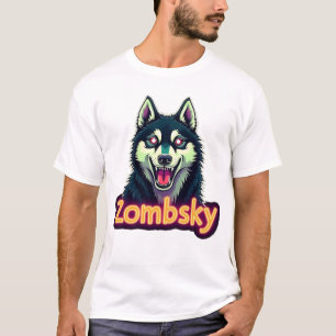 Siberian Husky Sibe Zombie Hond Halloween Essentia T-shirt