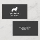 Siberian Husky Silhouette Visitekaartje (Voorkant / Achterkant)