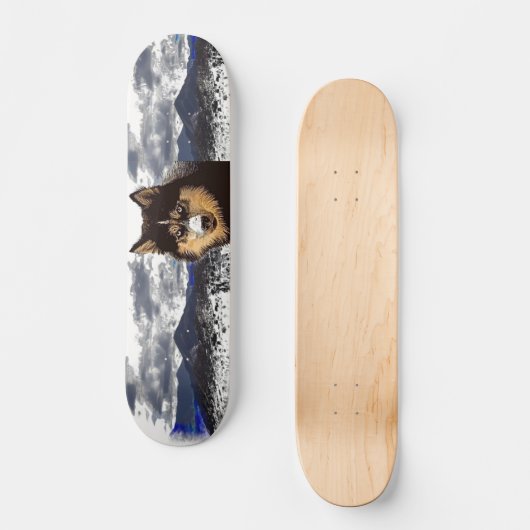 Siberian Husky Skateboard (Voorkant)
