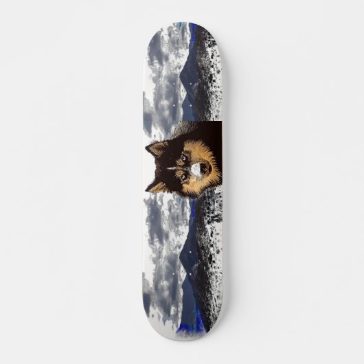 Siberian Husky Skateboard (Voorkant)