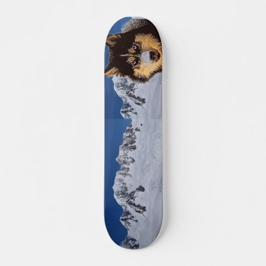 Siberian Husky Skateboard (Voorkant)