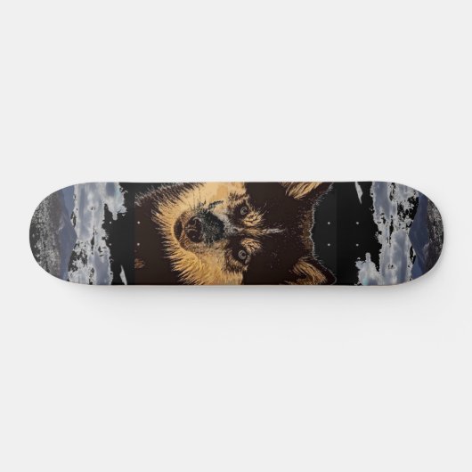 Siberian Husky Skateboard (Horizontaal)