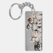 Siberian Husky Sleutelhanger (Voorkant Links)