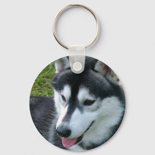 Siberian Husky Sleutelhanger (Voorkant)
