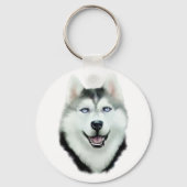 Siberian Husky Sleutelhanger (Voorkant)