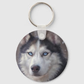 Siberian Husky Sleutelhanger (Achterkant)