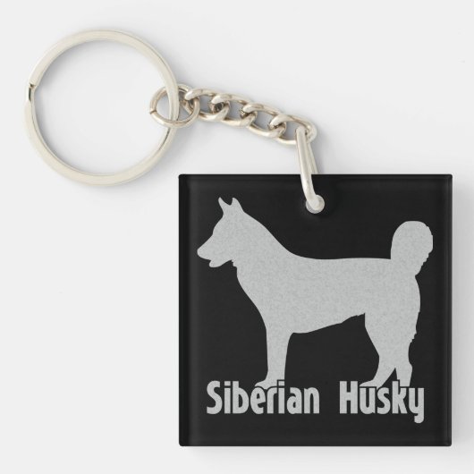 Siberian Husky Sleutelhanger (voorkant)