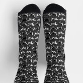 Siberian Husky Socks Cool Sled Dog Socks Customize Sokken (Top)