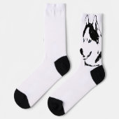 Siberian Husky Socks Husky Dog Socks Customize Sokken (Links)