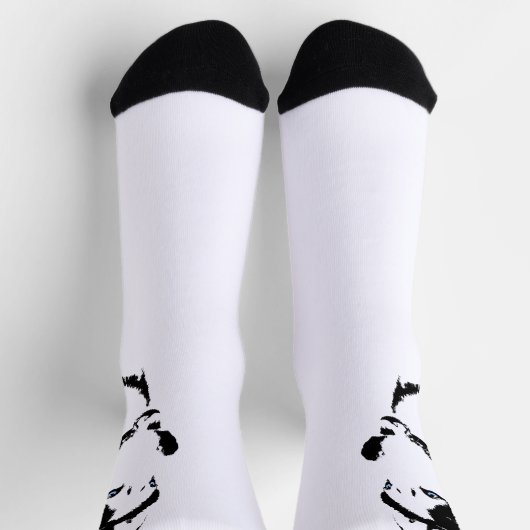 Siberian Husky Socks Husky Dog Socks Customize Sokken (Top)